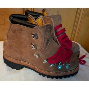 NOS Vintage Santa Rosa John Muir Hiking Boots 7 Men's 8.5 Women's Union USA Made
